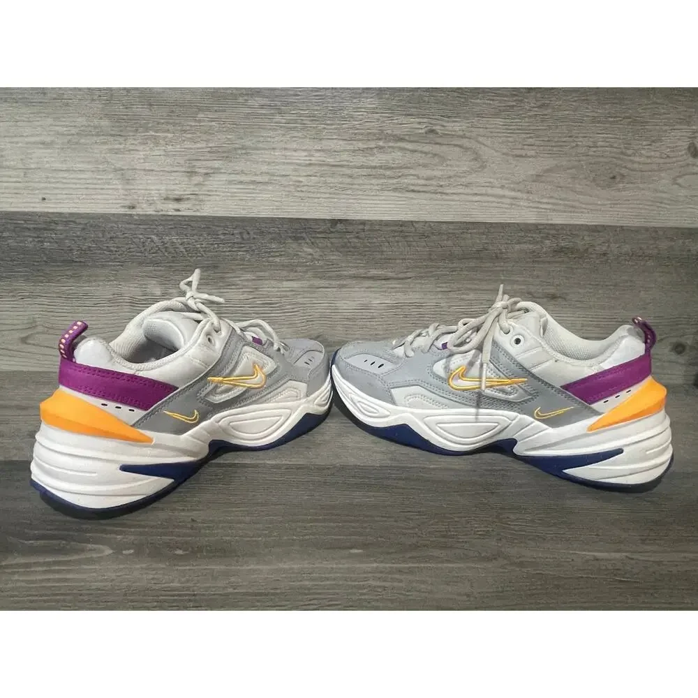 Nike M2K Tekno Women’s 8 Grey Purple Orange Chunky Y2K Sneakers AO3108-018